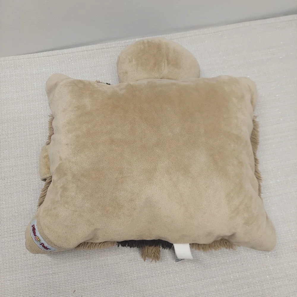 Pillow Pets Comfy Puppy Dog Plush Brown Tan Shaggy Stuffed Animal 18 inch Large